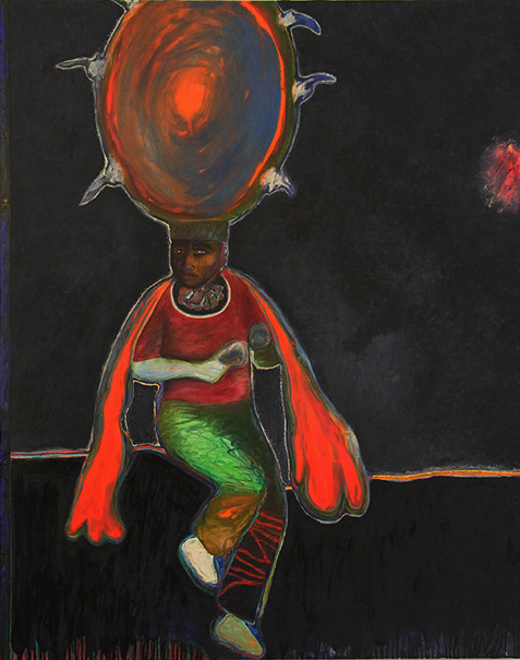 Moctezuma; oil on canvas; 150cm x 120cm