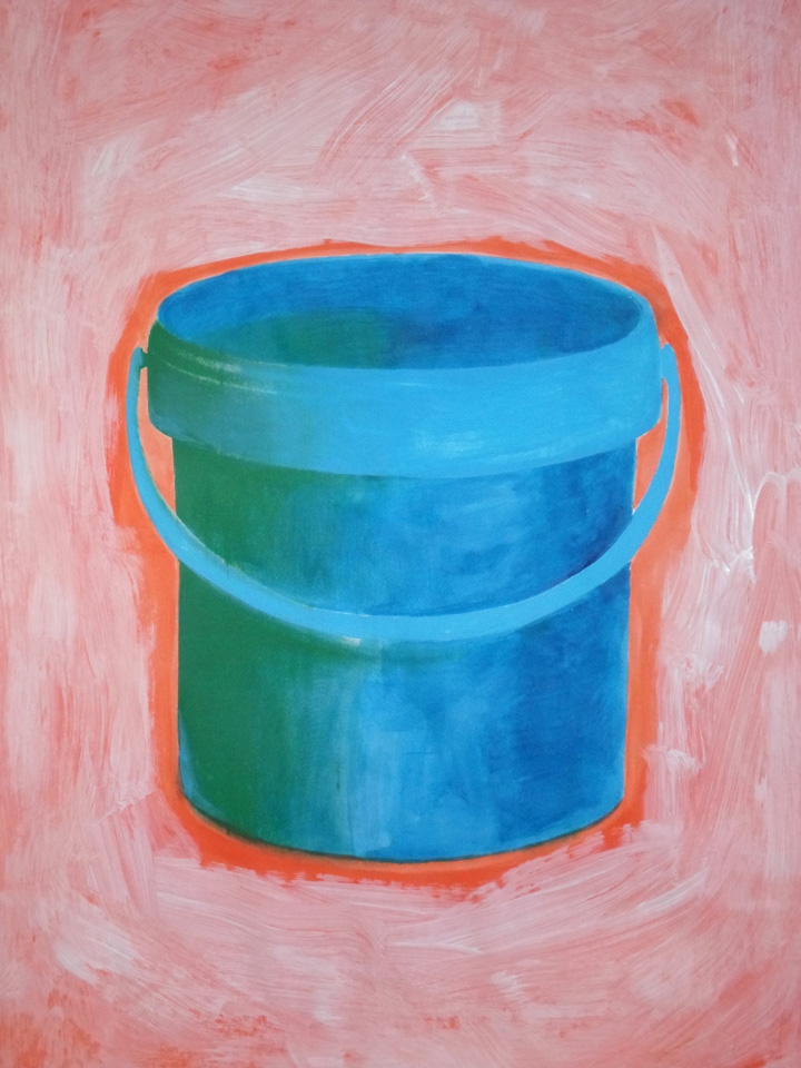 Pure Plastic; acrylic and polymer paint on paper; 70cm x 110cm