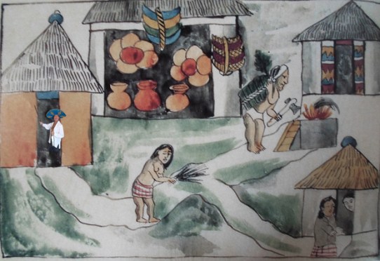 'Codice 1'-mixed media on paper; 40cm x 70cm