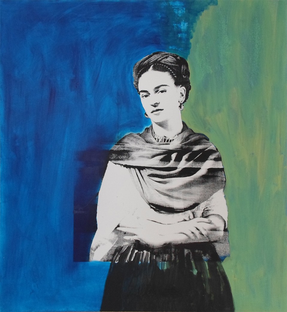 Kahlo; acrylic + polymer paint on canvas; 120cm x 100cm